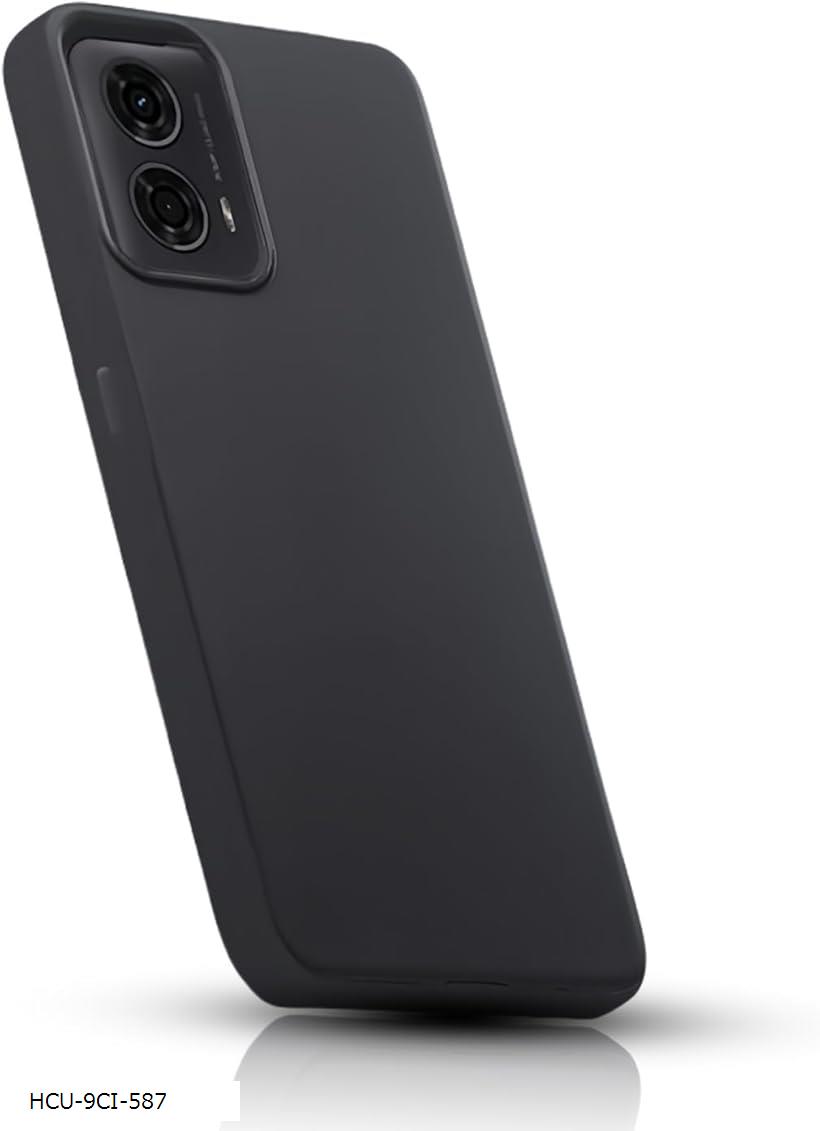 Rakuten - Moto G24 ケース ブラック Motorola 用の マットブラック柔軟性 TPU素材耐衝撃 衝撃吸収 超薄型 軽量擦り傷防止 4G カバー ソフト 黒 (HCU-9CI-587)