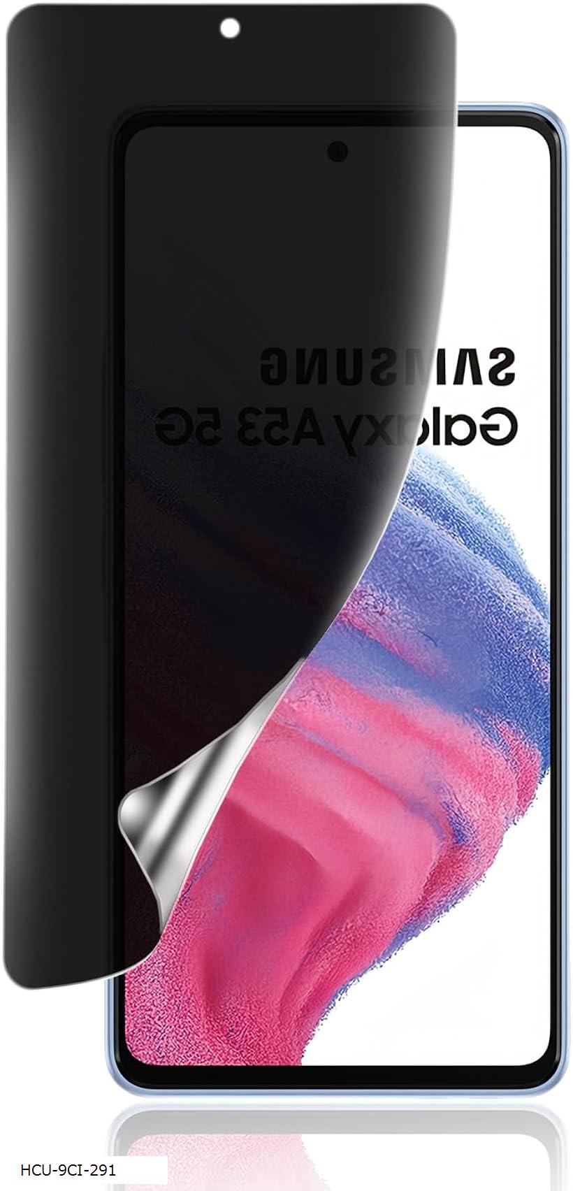 Rakuten - 覗き見防止For Galaxy A53 5G フィルム キズ防止 SCG15 / SC-53C 保護フィルム プライバシーフィルム TPU素材 3D設計 浮き防止 気泡レス 指紋防止 ケースと干渉せず 衝撃吸収