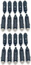 互換品 シガーソケット オス USB カー ライター プラグ 車 LED アクセサリー ヒューズ 電源 12v 24v セット