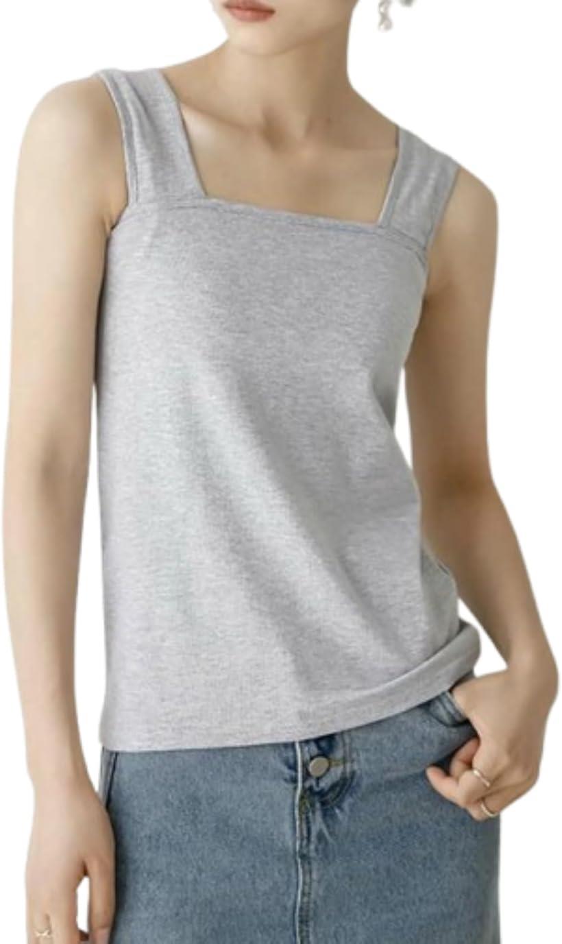 レディース タンクトップ キャミソール ブラ紐 見えない 隠せる インナー シンプル サラサラ 通気性 透..