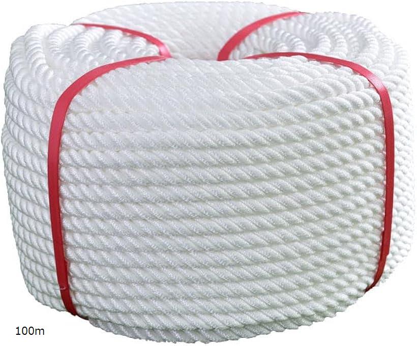 アンカーロープ 太さ 12mm 係留ロープ ボート ヨット 船 船舶 レジャーボート 漁業 水産養殖 耐水 耐摩..