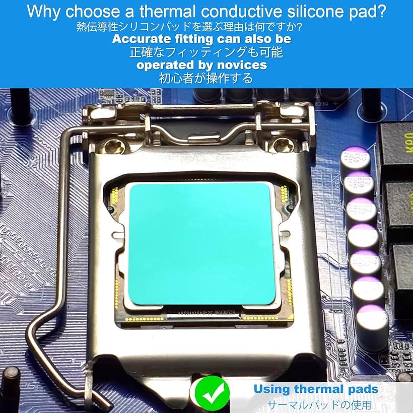 �ڳ�ŷ��󥭥�1�����ޡ�12.8 W/mk �����ޥ�ѥå� 10x10x1mm �����ҡ��ȥ��� ξ�� Ǯ��Ƴ������ SSD CPU LED PS4 �Ρ��ȥѥ������� ��� IC ���å��� ���ꥳ�󥷡��� ��ѥ��å� Ǯ����