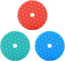 スポンジバフ スポンジパット スポンジバフセット ポリッシャー コンパウンド 研磨 ワックス 車用 125mm 150mm 緑 粗 橙 中