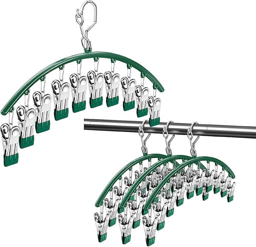 ピンチハンガー ステンレス 物干しハンガー 靴下 洗濯ハンガー 洗濯ピンチ 防風 10 アーチ型 クリップハンガー 洗濯物ハンガー 4本セット