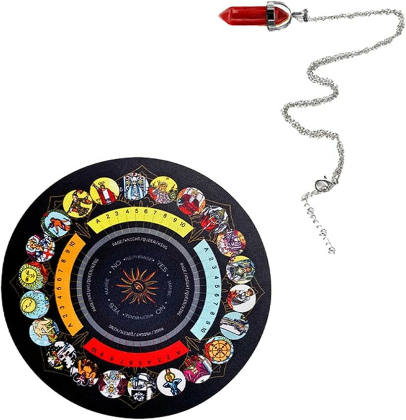 ダウジング マット 占い タロットクロス グッズ ペンデュラム セット