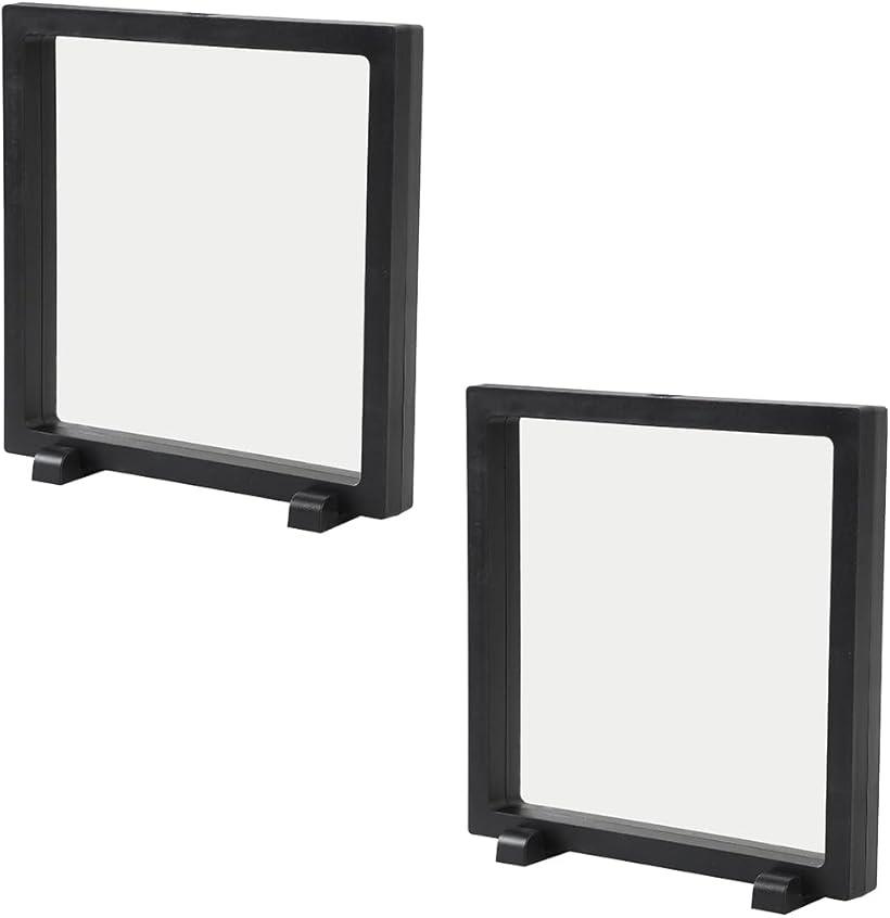 AllBright ディスプレイスタンド アクリルキーホルダー ラバーストラップ ルースケース 透明フィルム 展示 台座付き