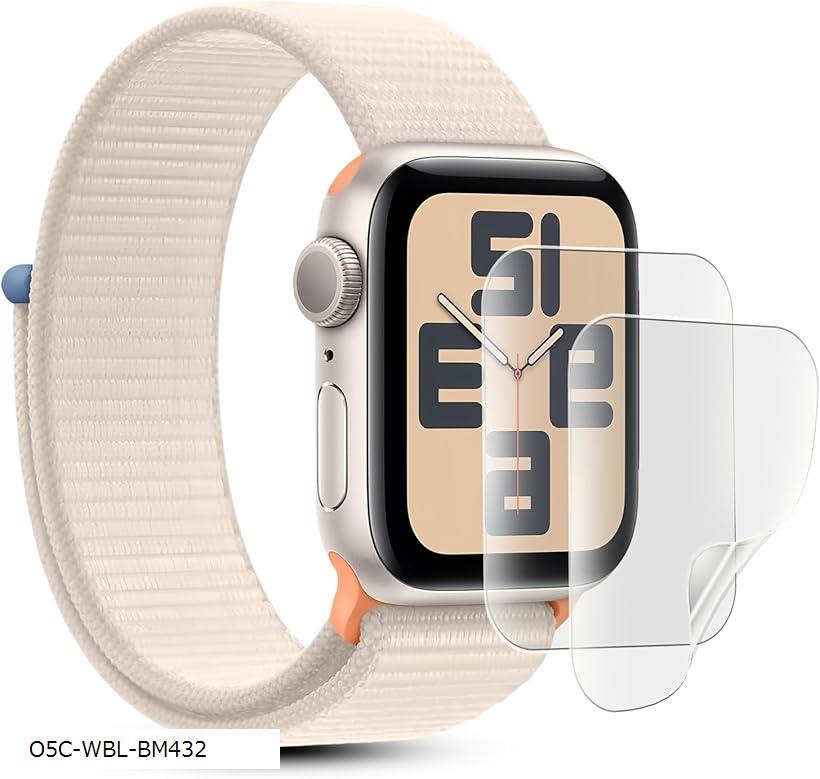 Rakuten - 高品質アンチグレア フィルム2枚セット対応 Apple Watch series 10 42mm 対応保護フィルム 42mmフィルム 反射低減/軟TPU素材/簡単貼り付け