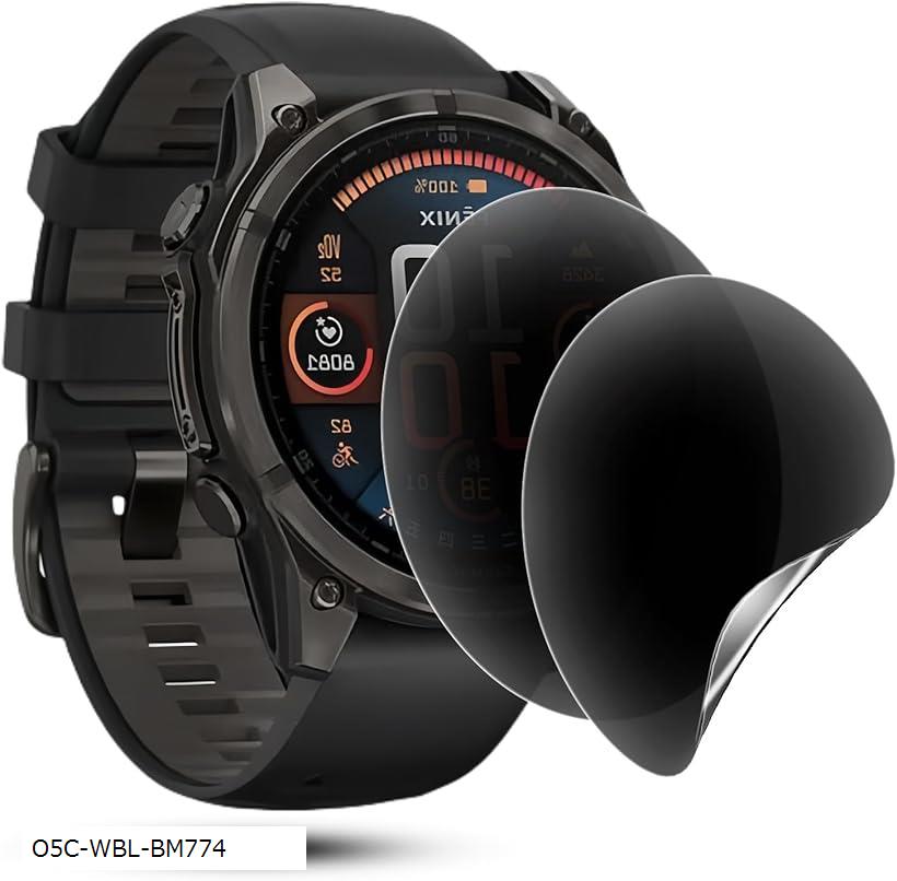 覗き見防止フィルム 2枚セットGARMIN ガーミンfenix 8 Sapphire AMOLED 47mm 保護フィルム 液晶保護フィルム