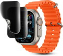覗き見防止フィルム 2枚セットApple Watch Ultra / 49mm 保護フィルム アップルウォッチ Ultra2 液晶保護フィルム 180度プライバ...