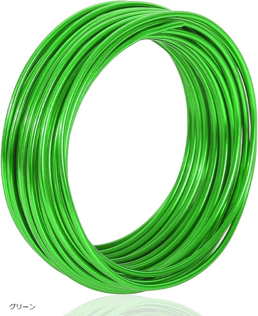 AllBright 針金 アルミワイヤー 太さ3mm 長さ10m アルミ線 アートワイヤー 手芸 工作 クラフト ワイヤ..