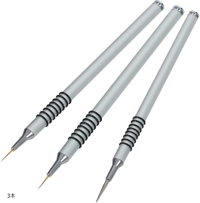 AllBright スミ入れ 毛筆 鋼筆 面相筆 プラモデル 模型 ガンプラ フィギュア ネイルアート ペイント ペインティング ミニチュア 絵画 塗装 色塗り 絵筆 工作 墨入れ ドール 人形 製作 極細 3本