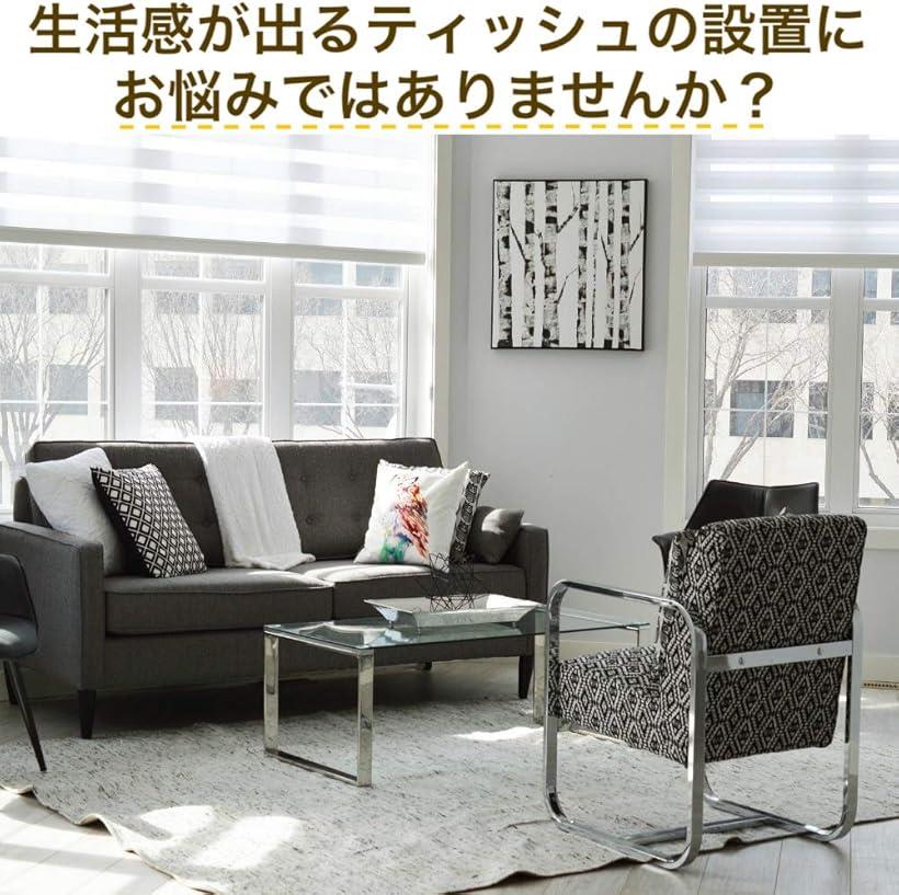 ティッシュケース ティッシュボックス 卓上 収納 インテリア ステンレス 平置き [2]
