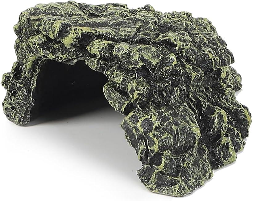 AllBright 爬虫類 シェルター 隠れ家 洞窟 トンネル ハウス 水槽 装飾 トカゲ クモ 亀 熱帯魚 Lサイズ