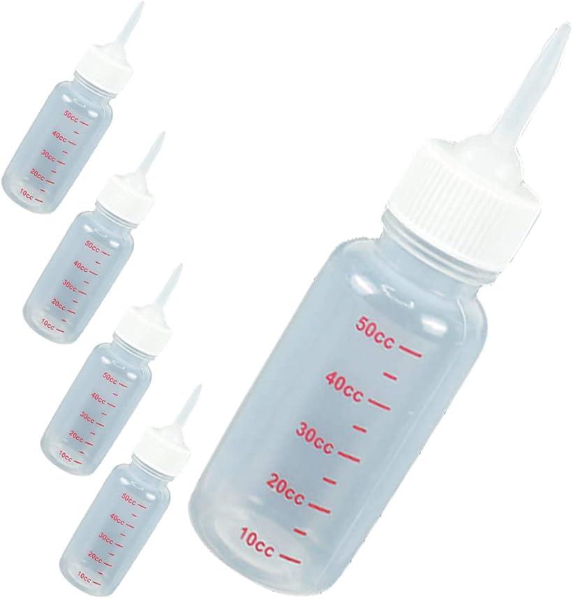 AllBright ペット哺乳瓶 注入器 犬猫兼用 水分補給 流動食用 授乳 介護 給水 5個セット 50ml