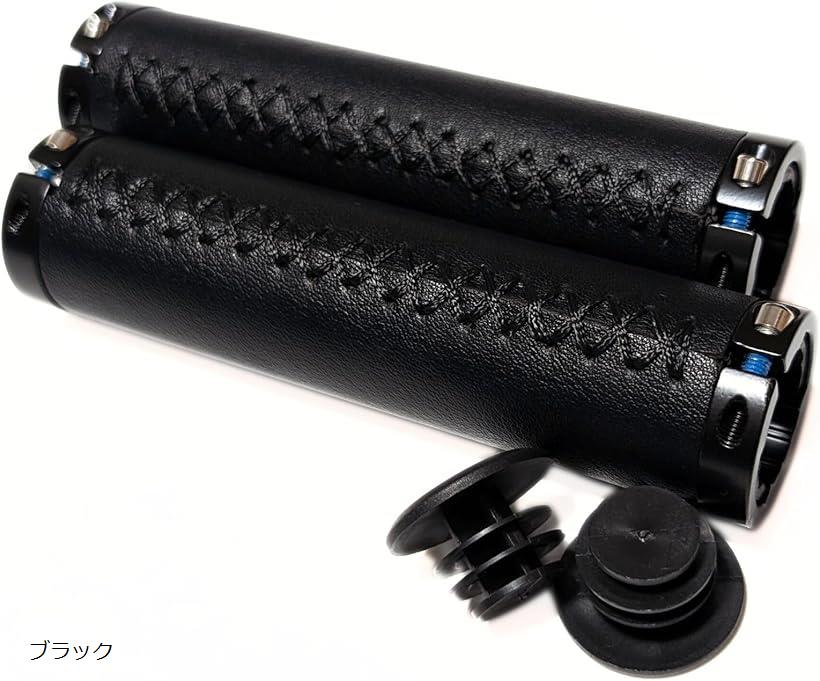 互換品 汎用 グリップ ハンドルグリップ 自転車 マウンテンバイク ロードバイク クロスバイク PUレザー..