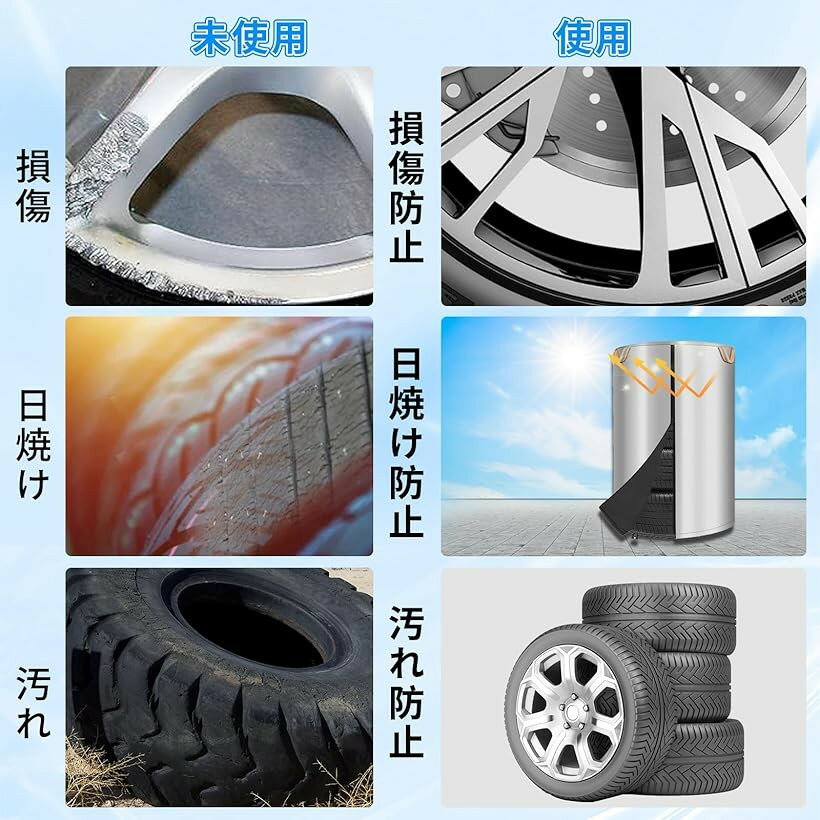 フェルトパッド 4枚セット 直径60cm タイヤカバー用 タイヤトート用 保管 増厚 保護パッド ホイール保護 ホイールフェルト ほこり防止 ディスク面保護 ホイールカバー 車用 収納