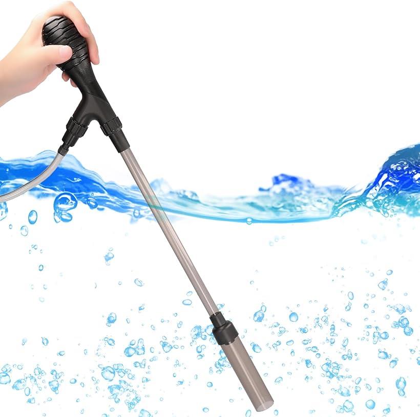 【楽天ランキング1位入賞】水槽清掃用 ポンプ 手動 お手軽にお掃除ができる砂清掃 砂利掃除機 水換えポンプ 底砂掃除 コケ取り 汚れ取 強力 水質浄化