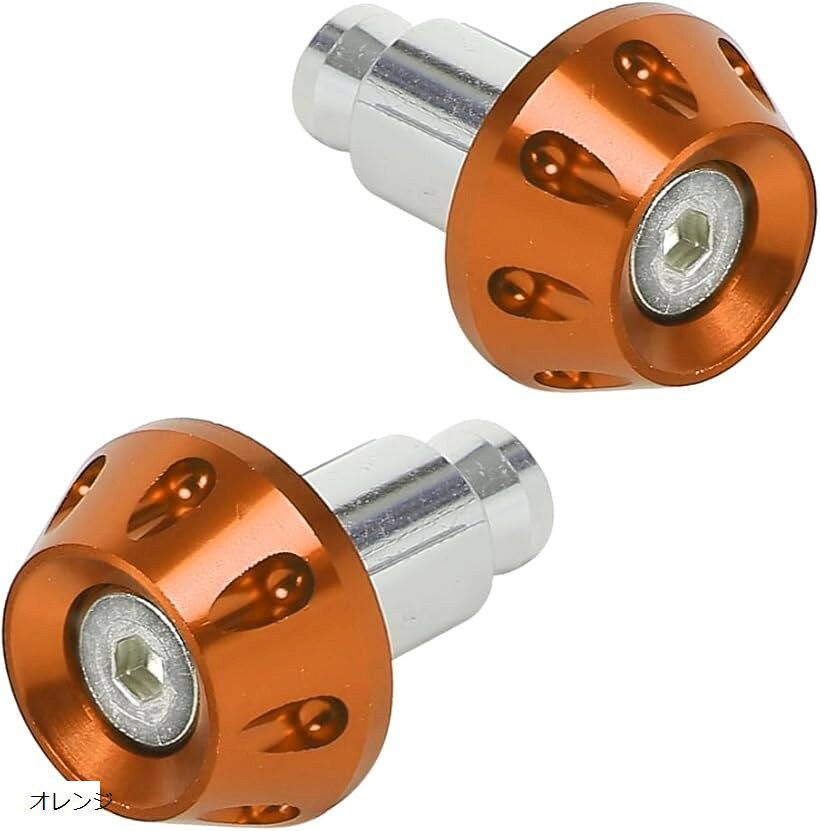 【楽天ランキング1位入賞】バーエンド グリップ バーエンドキャップ バイク 22.2mm ハンドル ドレスアップ 汎用 ブラック ブルー レッド ゴールド グレー オレンジ