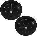 AllBright 排水口カバー ふた ゴミ隠し ゴム 菊割れ 交換用 排水溝 シンク キッチン 2枚セット