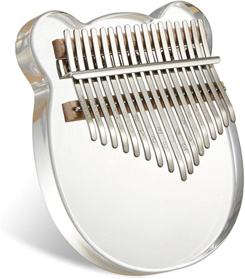 カリンバ 親指ピアノ チューナーハンマー 収納ケース付き 桜 17キー 木 アクリル くま 17キー