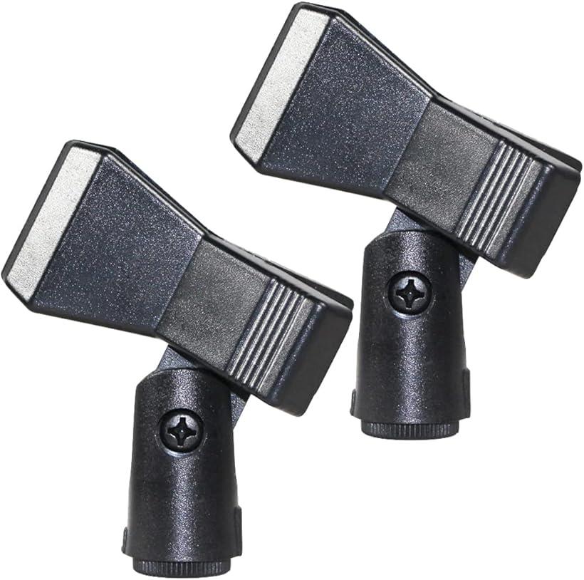 マイクホルダー クリップ マイクスタンド 取り付け 設置 固定 変換ネジ 5/8 3/8 2個セット