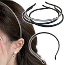 ロドリーミシェ カチューシャ 細い ヘアバンド カワイイ フェイクレザー 上品 シンプル 痛くない 大人カジュアル オシャレ ヘアアクセサリー ヘッドバンド 韓...