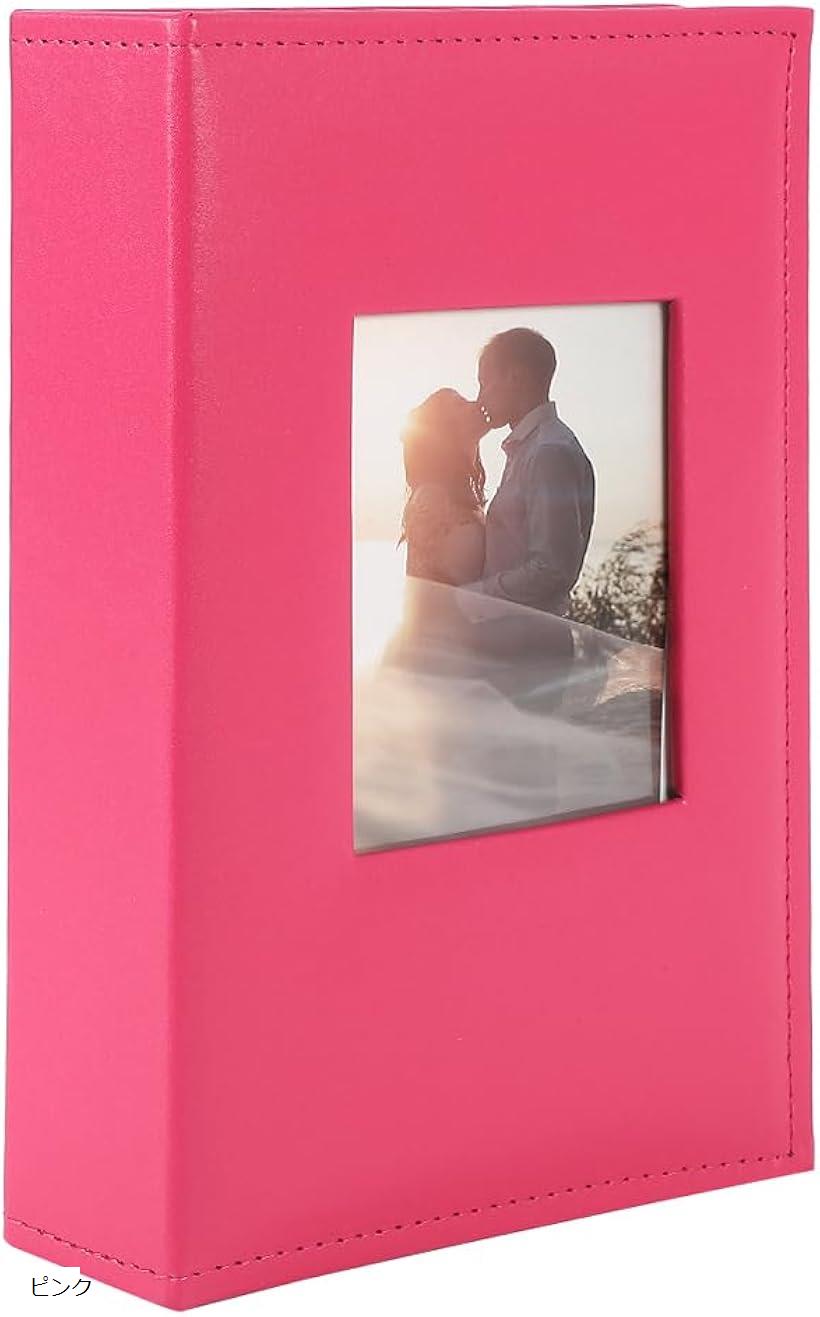 互換品 アルバム 写真 フォトアルバム ポケット L判 300枚 おしゃれ プレゼント ギフト 記念 家族 ホワイト ブラック ピンク