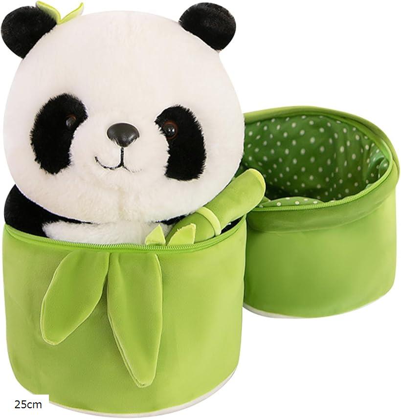 パンダ ぬいぐるみ 抱き枕 竹筒 クッション 人形 置物