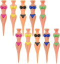 良品ラボ ゴルフティー ビキニ 面白い レディー セクシー ゴルフ用品 5色10本セット