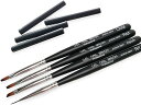 ジェルブラシ 4本セット ジェルネイル 筆 ネイル筆 ジェルネイル筆 キャップ付き ネイル用品 ネイルアート ネイルツール セルフネイル