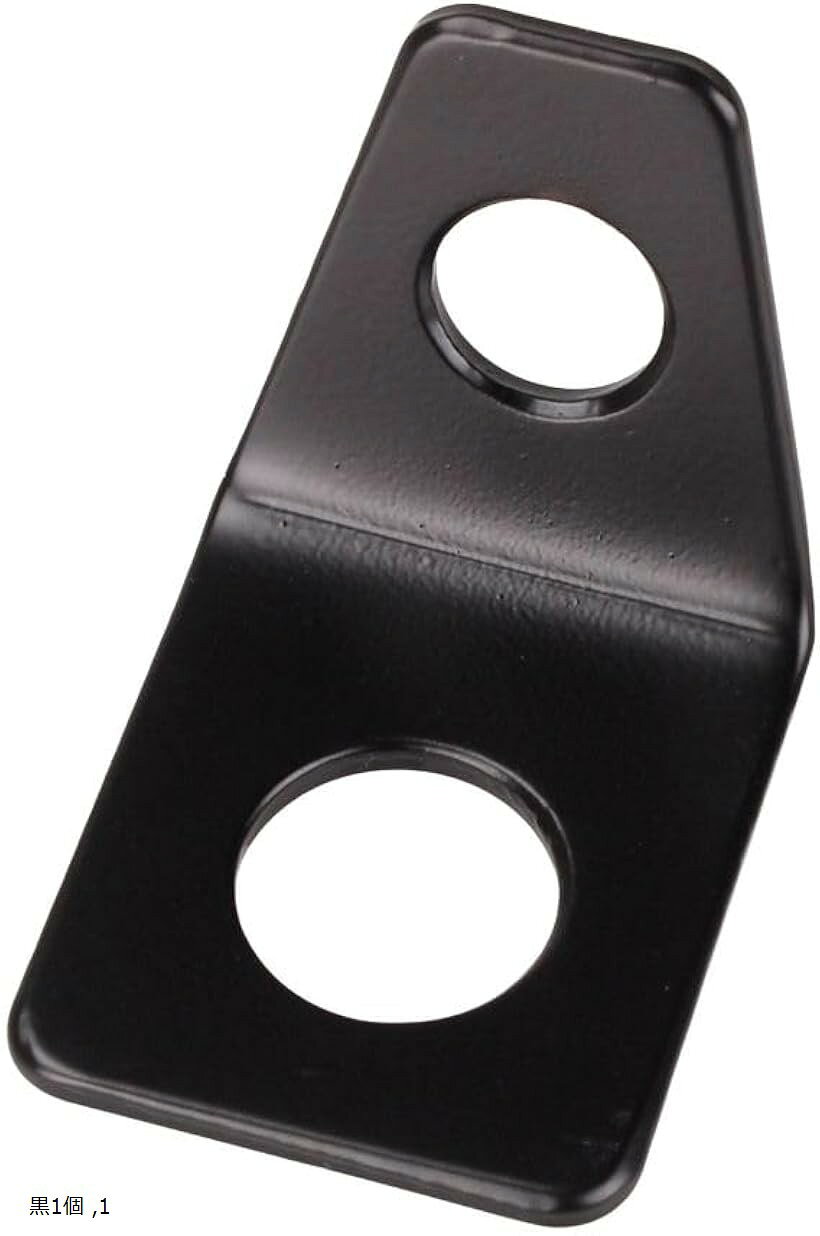 D.Stomo シートベルトアンカーステー 4点式シートベルト 固定用ブラケット レーシング L字ステー M12ボルト対応 高強度スチール製 ハーネス 黒1個 1