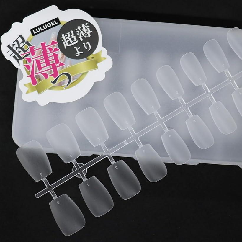 根元極薄タイプ ネイルチップ ショート バレリーナ つけ爪 短め 自然なフィット感・段差目立たない・サンディング加工済み 300枚入りバレリーナショート