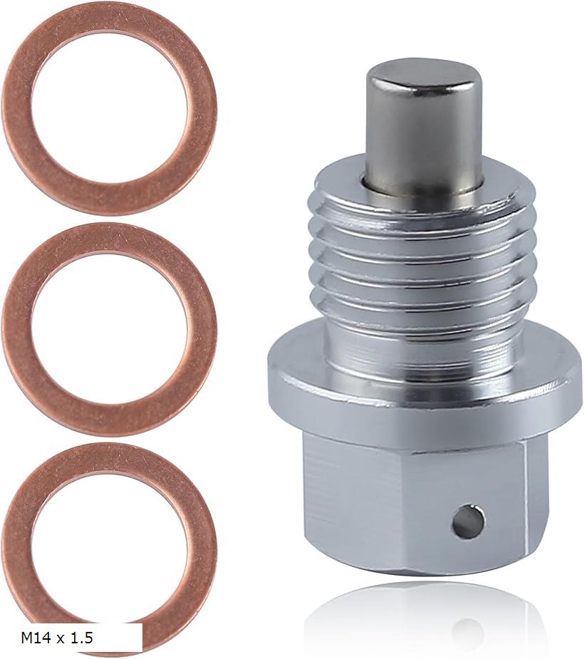 互換品 マグネット式オイルドレンプラグ 磁気オイルドレンプラグ 強力 ドレンボルト M14 x 1.5mm オイ..