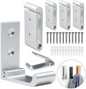 壁掛けフック 折り畳み式 6個セット ウォールフック ネジ付き 収納 おしゃれ 強力 耐荷重 アルミ合金 コンパクト 省スペース 玄関 キッチン 洗面所 室内干し