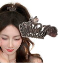 ヘアクロー クリップ ラインストーン ビジュー ポニーテールクリップ ポニーテールホルダー