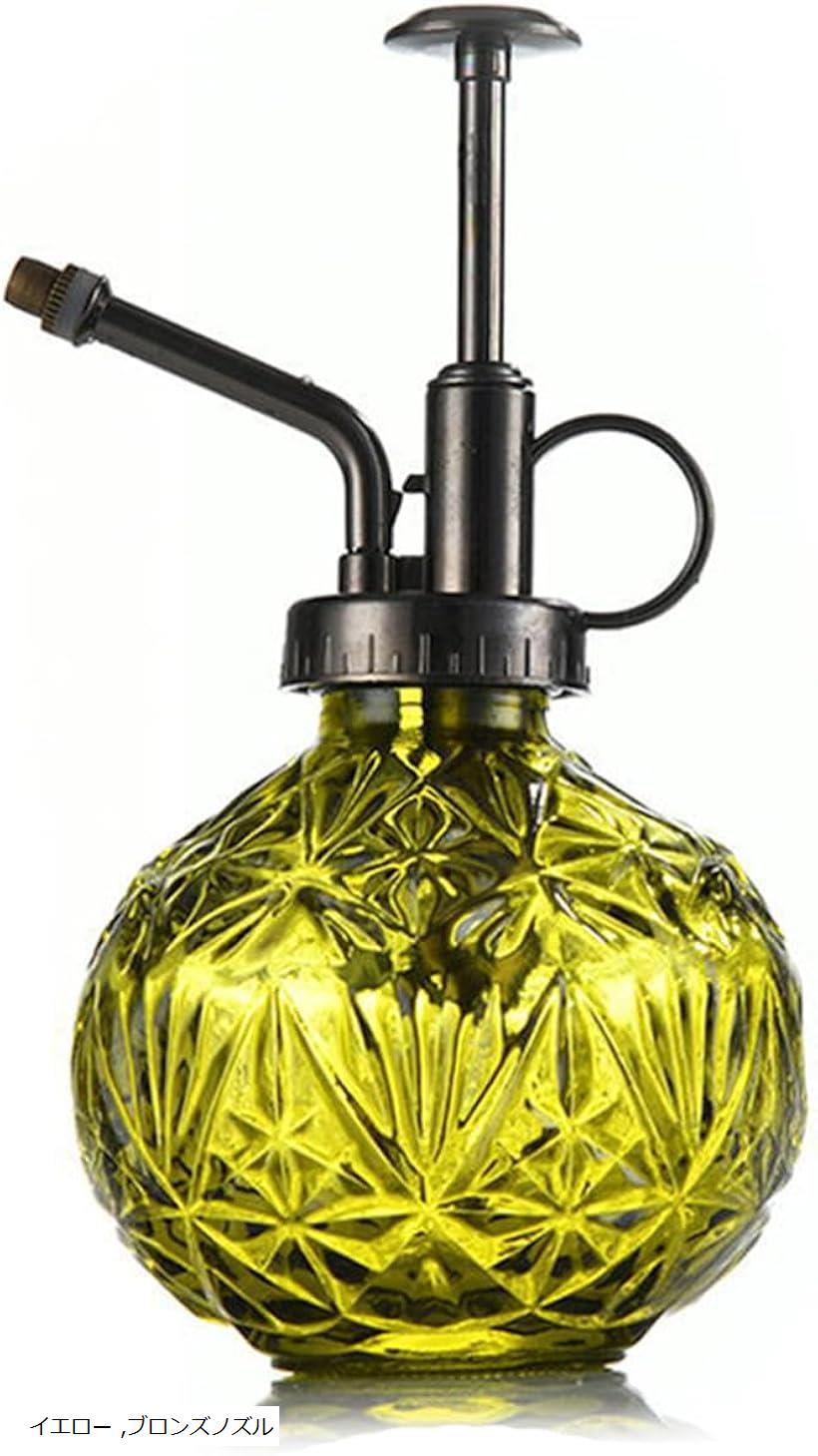 ガラス 霧吹き ヴィンテージ風 じょうろ 240ml 極細 ミスト 噴霧器 おしゃれ 詰め替え ボトル インテリ..