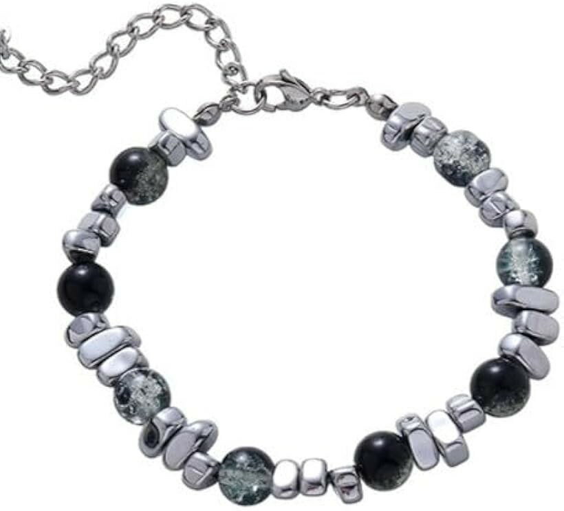 【楽天ランキング1位入賞】メンズ ブレスレット メタル フェイクストーン 人気アクセサリー メタルブレスレット 渋い 華やか かっこいい シンプル