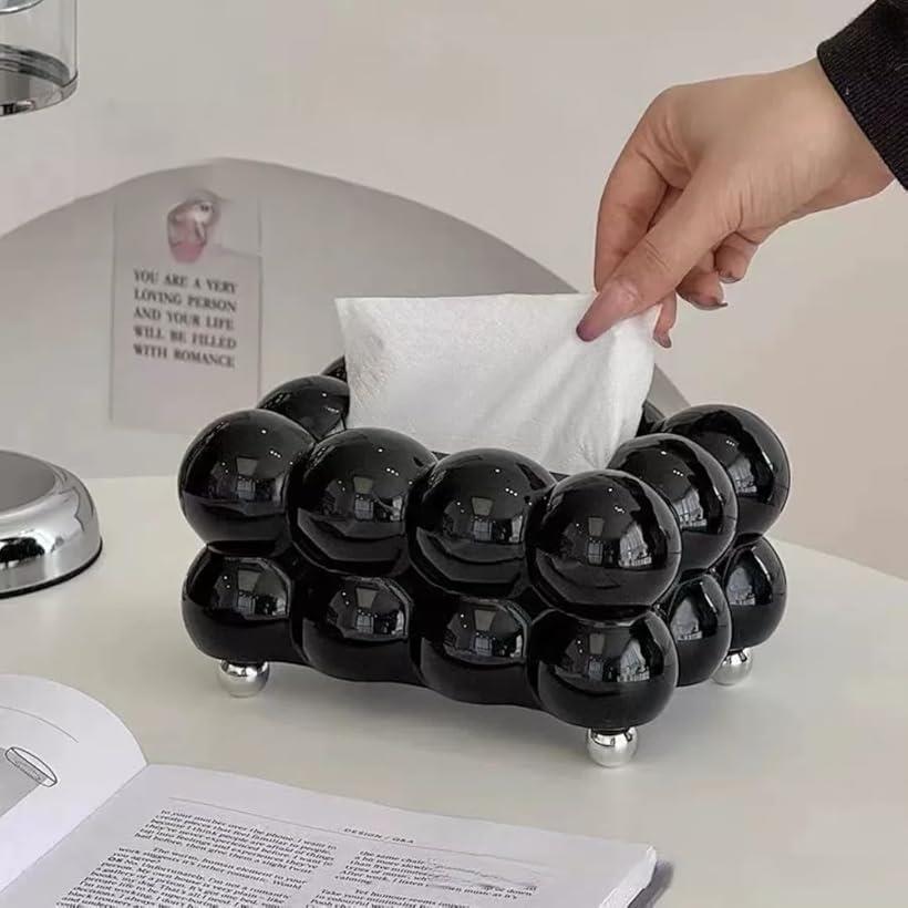 ティッシュ ボックス ペーパー ストッカー ケース カバー マシュマロ 高級 卓上 家庭 用 モダン 北欧 インテリア [2]