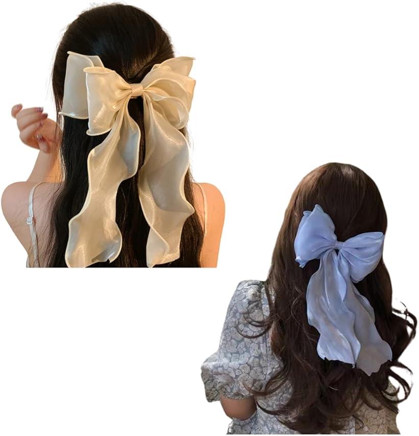 リボン ヘアアクセ ヘアリボン 髪飾り バレッタ 可愛い 韓国風 おしゃれ