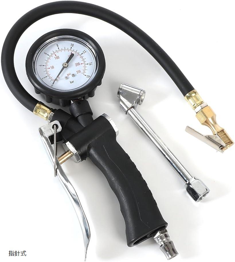 【楽天ランキング1位入賞】エアゲージ タイヤゲージ 空気入れ テスター カー用品 車 バイク チューブ ..