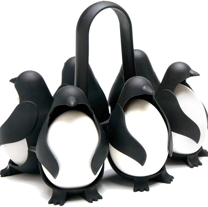 卵ボイラー 蒸しラックエッグ 卵蒸し器 6個用 ゆで卵 キッチンツール ペンギン キッチン用品 便利グッズ キッチンアクセサリー エッグラック