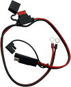 J-base バイク バッテリー 充電ケーブル SAEコネクタ バッテリー充電 10A ヒューズ付き バッテリーに繋いでおけば充電楽々