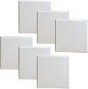 キャンバス キャンバスボード 画材 ミニキャンバス 正方形 アート 油絵 水彩画 デッサン 6個セット