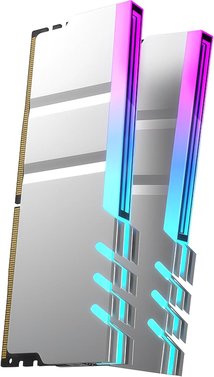 メモリ ヒートシンク インフィニティーミラー LED ARGB 5v 3pin RAM 冷却 アルミニウム 2個入りセット