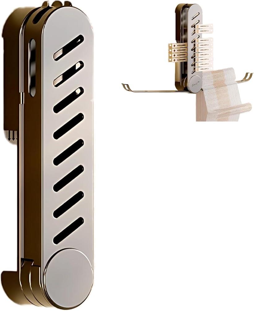 洗濯ハンガー 収納 ベランダ 壁掛け ウォールハンガー 折りたたみ式 室内物干し スペース節約 多機能 ..