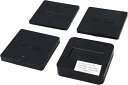 レベルスペーサー 40x40mm 高さ調整 正方形 ポリプロピレン ブラック 厚さ2/3/5/10mm 20枚セット