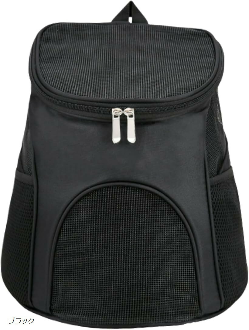 ペット キャリーバッグ ペット用 リュック 猫 小型犬 折りたたみ ブラック