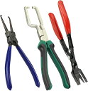 カプラー&クリッププライヤー 3種セット カップリングツール 取り外し工具 車整備 DIY