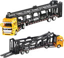 キャリアカー キャリアトラック 合金ミニカー 積載車 自動車 全長33cm 1/48スケール リアルミニカー ダイキャスト 模型トラック 車模型
