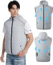 互換性 空調作業服 ベスト 服のみ 9cm穴 洗い替えに便利 ベスト作業着 冷却ウェア 釣り ゴルフ 夏用 男女兼用 吸汗 速乾 単品